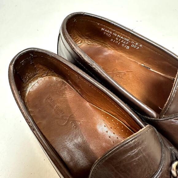 NEW HEELS Rancourt & Co. Horsebit Loafer Dark Brown Calf Made in USA Men's 9.5 - Picture 9 of 13